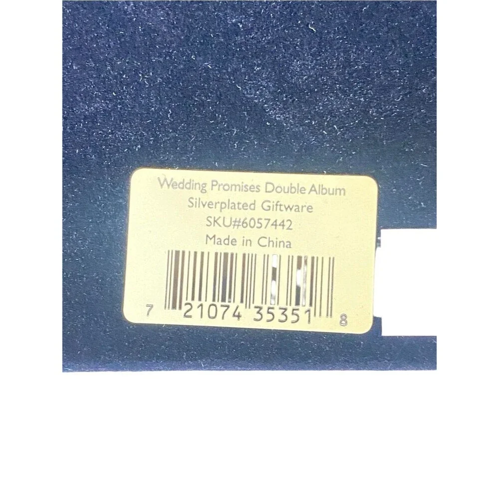 Lenox Silver Plated Photo Album NWOT From the Wedding Promises Collection